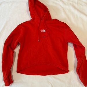 The North Face Cropped High Low Sz Small Hoodie